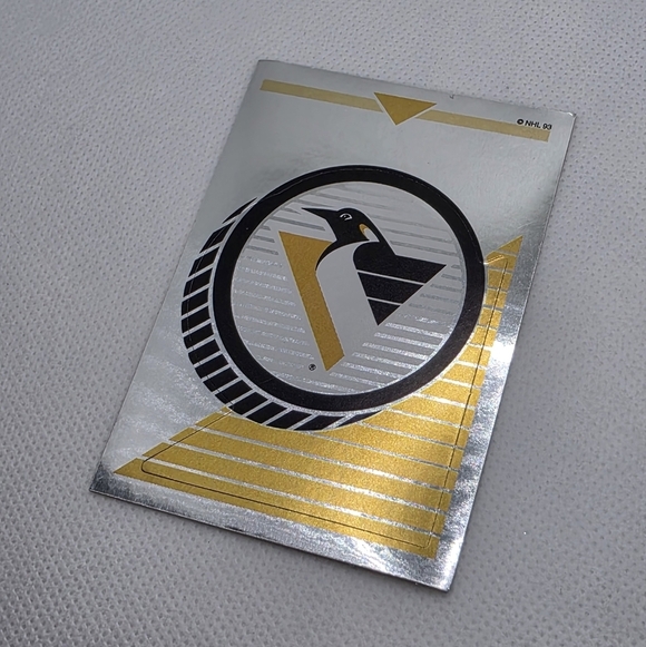 1993-94 Panini Hockey Pittsburgh Penguins Logo Foil Sticker - Picture 2 of 3